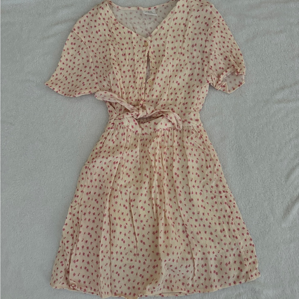 Zara Cream Floral Dress